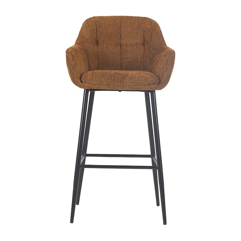 Cadeiriau bar brecwast gyda chefnau a breichiau